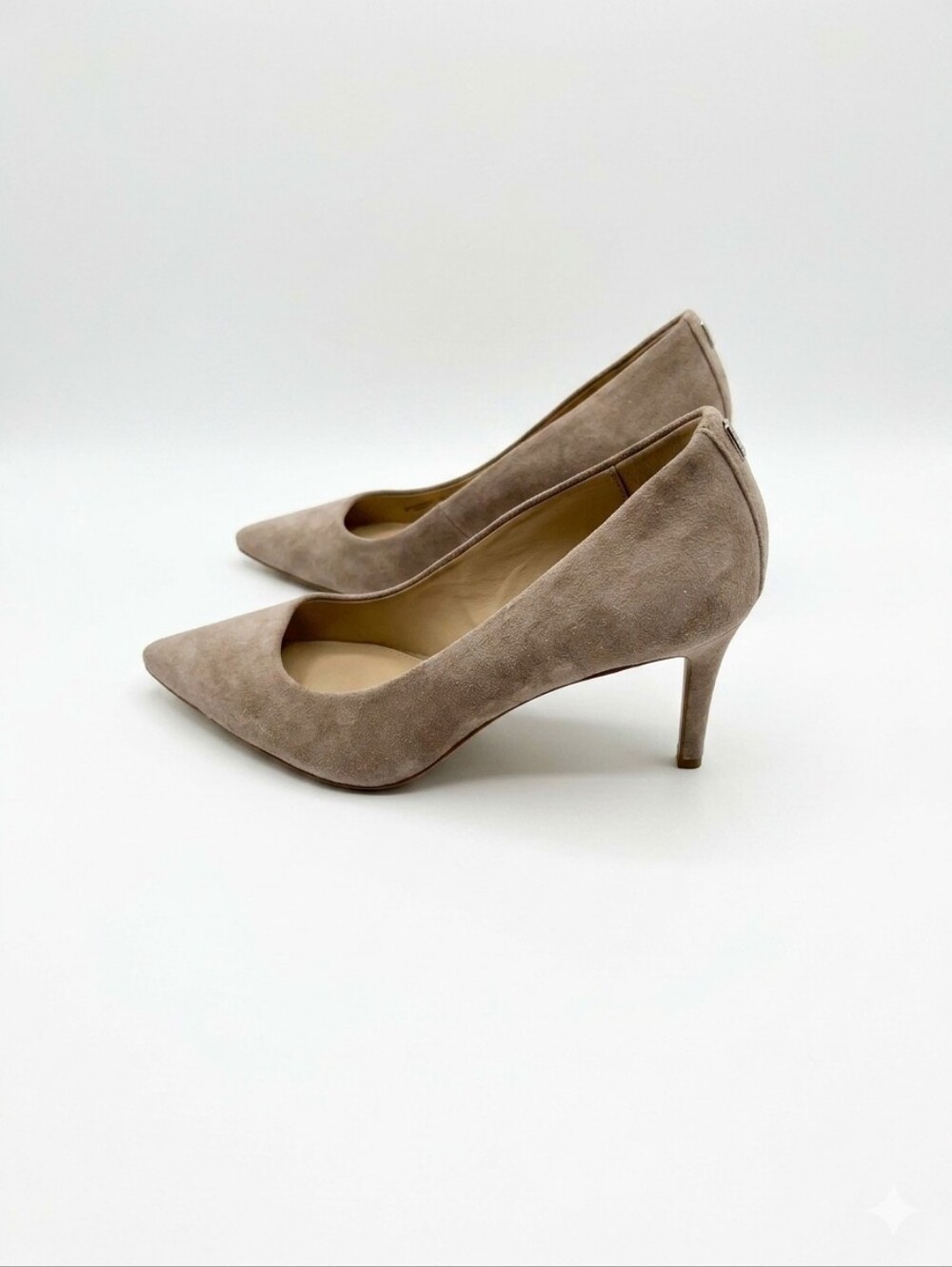 Coach Suede Nude Heels Beige Pumps Size 8B